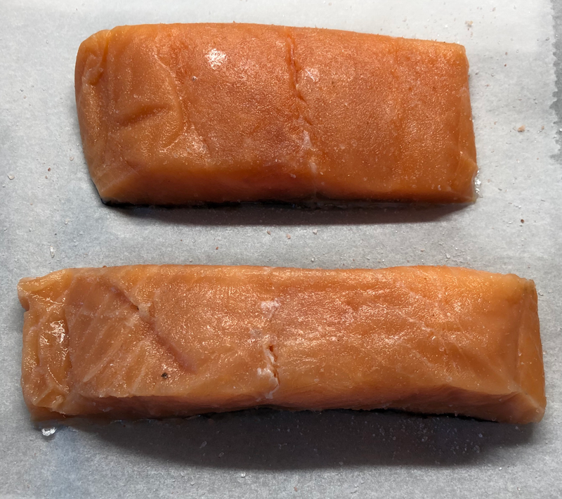 Salmon is living mostly in salt water, so don’t be afraid to put little bit more salt
